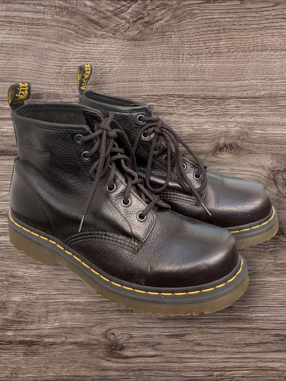 Dr. Martens 101 Ambassador Black Leather Boots Men’s 8 / Women’s 9